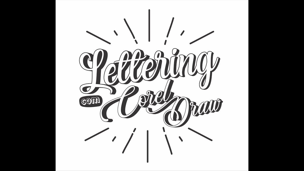 Como Fazer Lettering no Corel #3 #CorelDraw #Lettering
