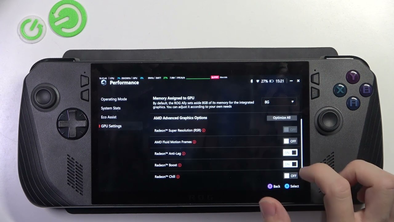 ASUS ROG Ally X (2024) - Как оптимизировать производительность - Максимизация игр и системной эффект