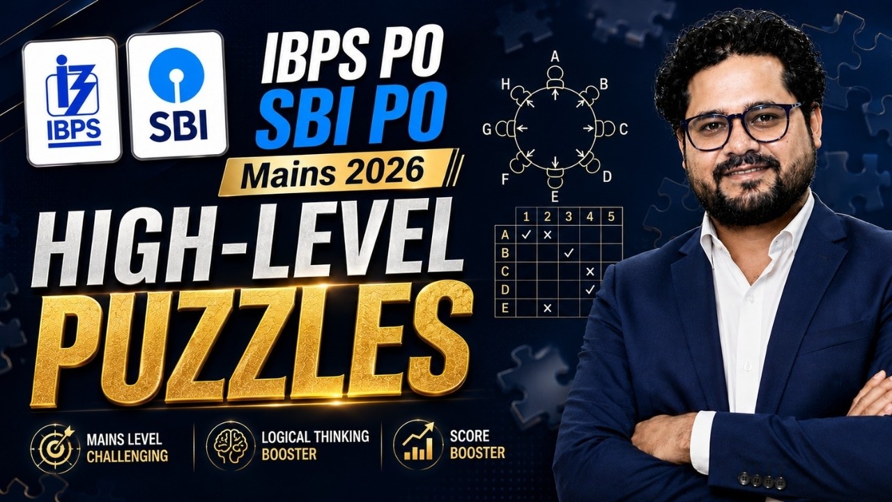 IBPS PO / SBI PO Mains 2026 🔥 High-Level Puzzles | Ankush Lamba
