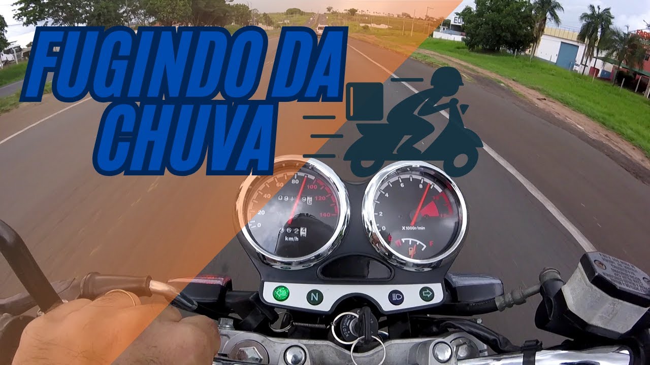 fugindo da chuva com a suzuki yes 125 - Role parte 02