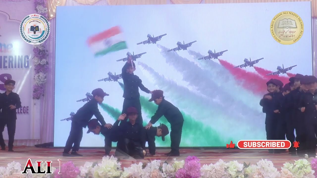 Hindustan Hindustan | Pyramid Performance by KG 2 Boys | Ali Public School Bhatkal