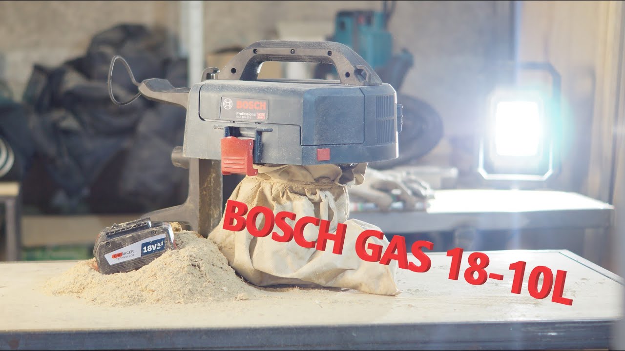 Аккумуляторный пылесос BOSCH GAS 18V-10L Предварительная фильтрация.