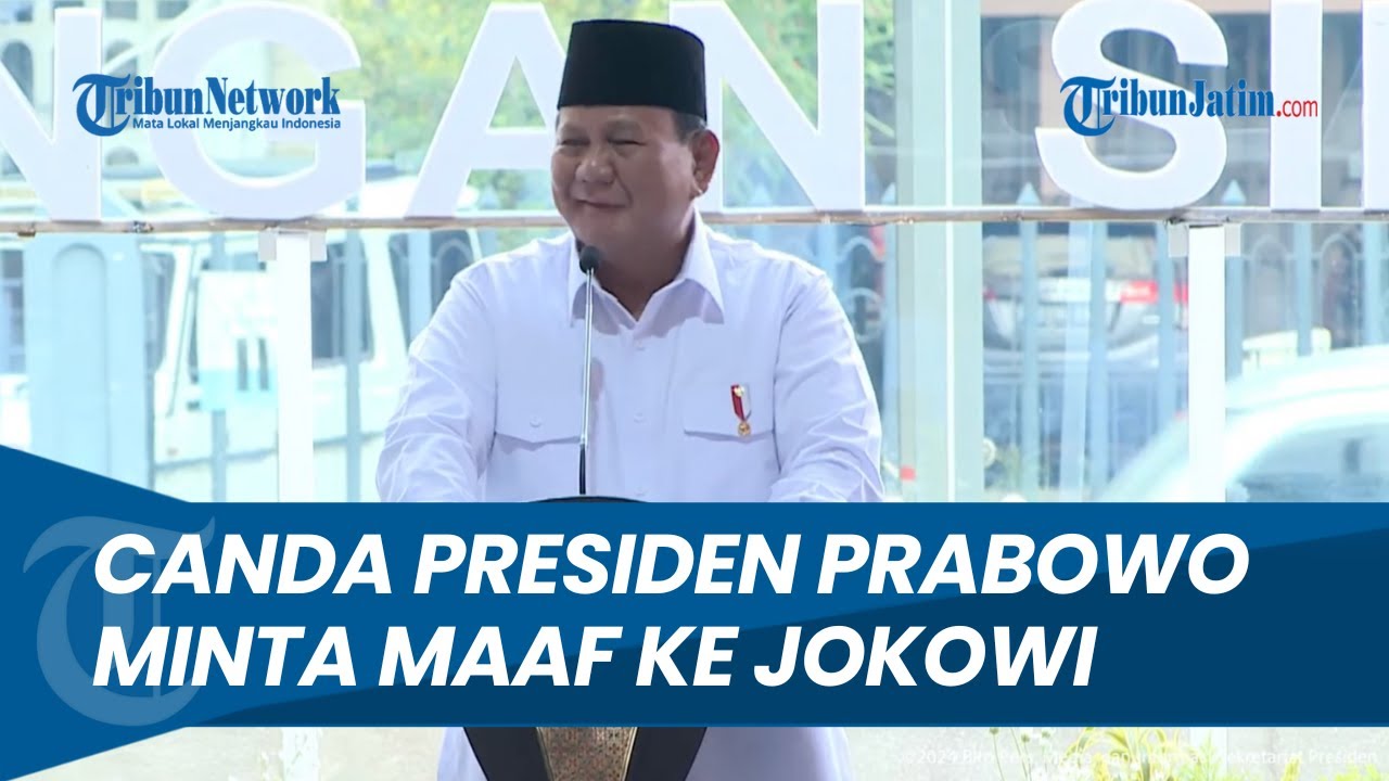 Kebagian Resmikan Terowongan Silaturahmi Istiqlal-Katedral, Momen Canda Prabowo Minta Maaf ke Jokowi