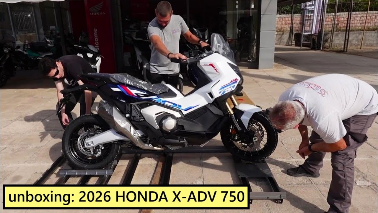 unboxing 2026 HONDA X ADV 750 Mega Scooter