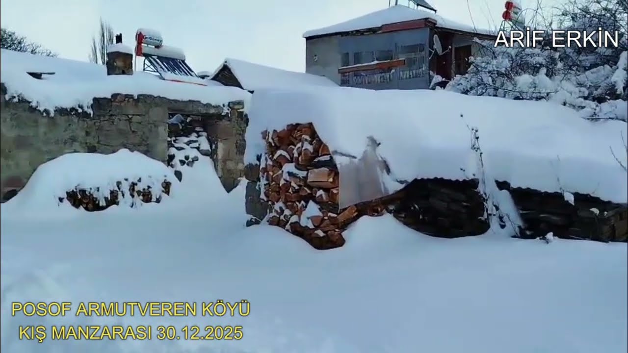 POSOF ARMUTVEREN KÖYÜ KIŞ MANZARASI 30.12.2025