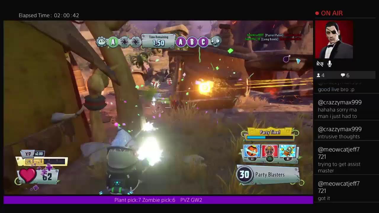 PVZ GW2 streaming to max rank and 10 year anniversary plus 1v1