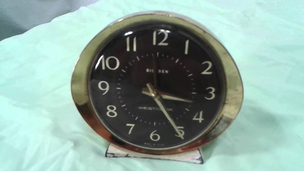 Vintage 1960s westclox Big Ben wind-up 24-hour run