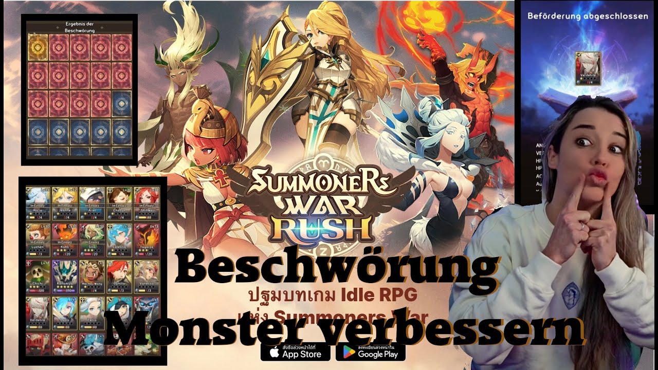 Summoners War Rush! Beschwörung! Die Monster und wie man sie verbessert [Deutsch/German] NEW GAME!