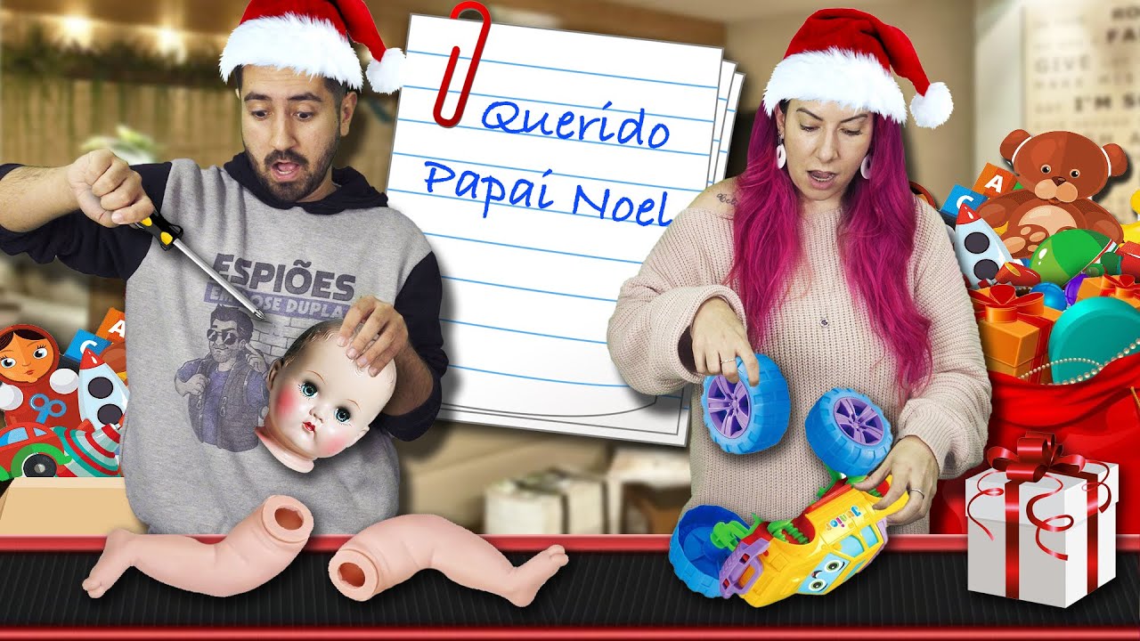 TRANSFORMAMOS NOSSA CASA EM UMA FÁBRICA DE BRINQUEDOS DO NATAL | Gabriel e Shirley 2.0