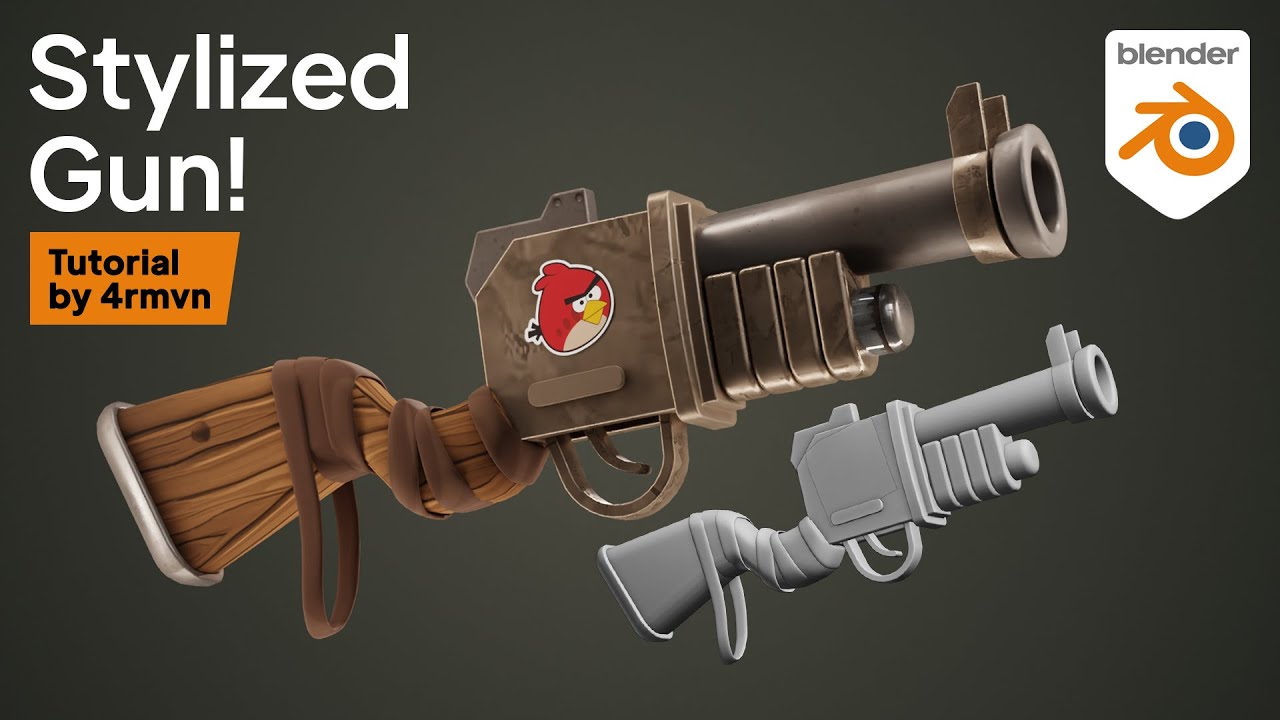 This was fun to make! | 3D Stylized Gun