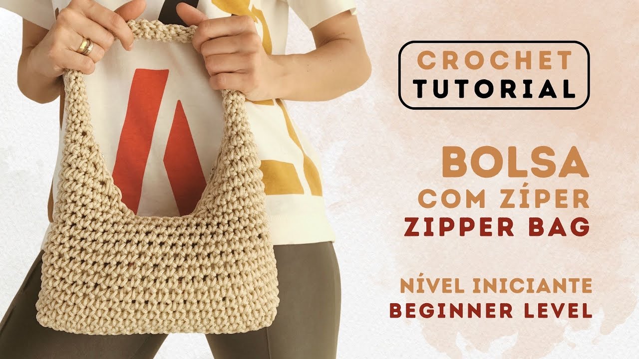 Bolsa de Crochê com Zíper - Passo a passo