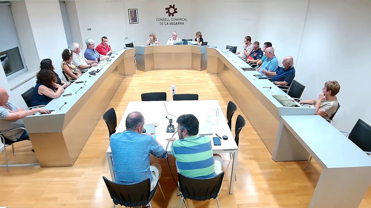 Sessió plenària ordinària del Consell Comarcal de la Segarra - 30 de juliol de 2025