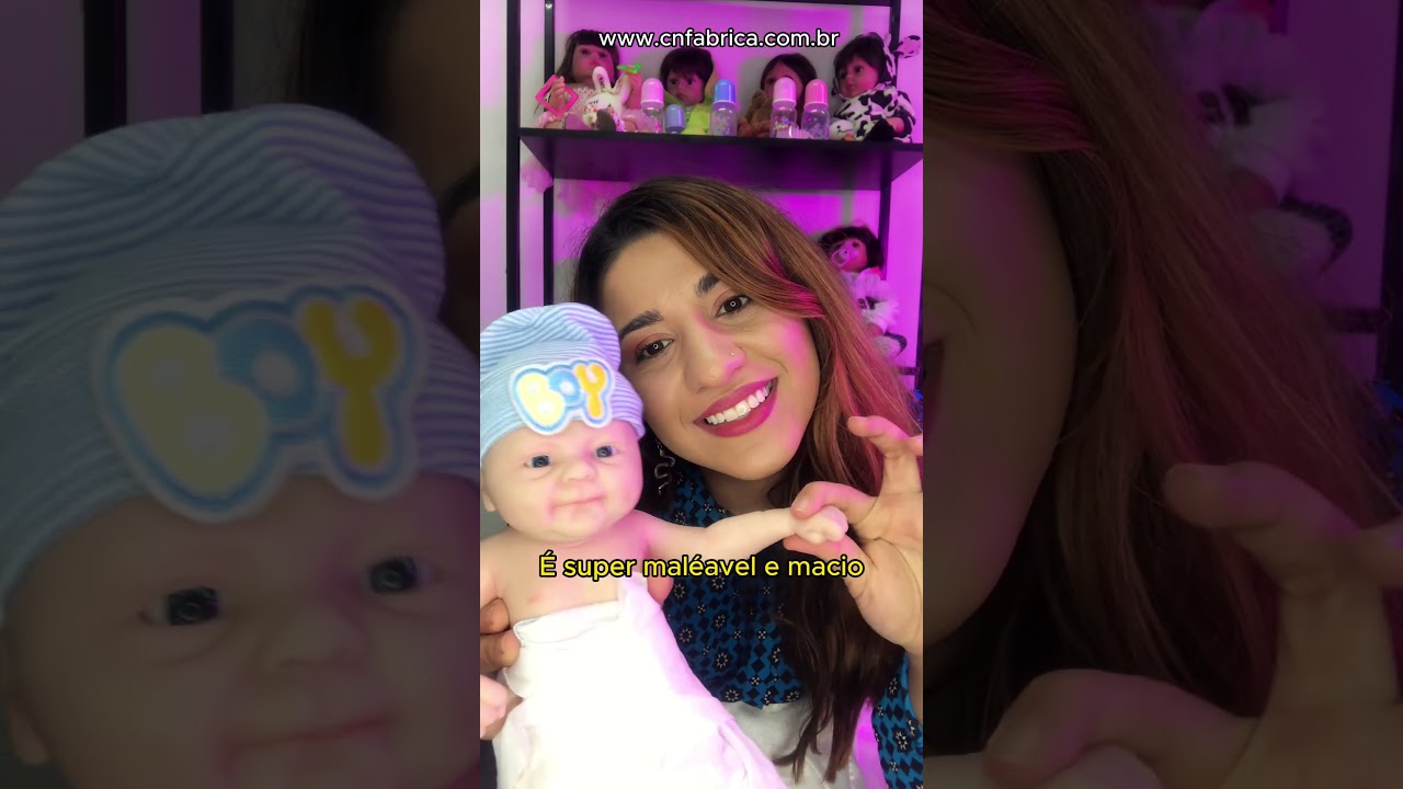 Reborn rec&eacute;m nascido 100% de silicone s&oacute;lido original que acompanha um enxoval completo 😱❤️