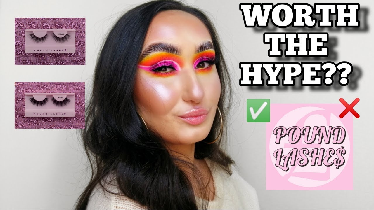 BEST AFFORDABLE LASHES?! POUND LASH REVIEW TRY ON HAUL | YOUTUBE 2020