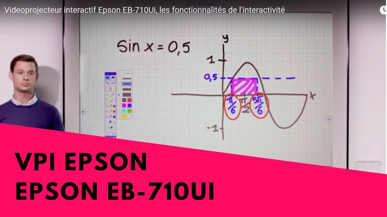 Videoprojecteur interactif Epson EB-710Ui, les fonctionnalit&eacute;s de l'interactivit&eacute;