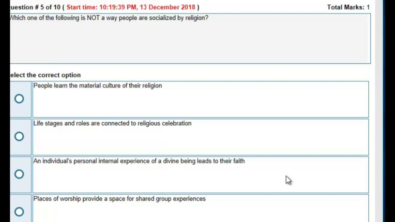 SOC 401 Quiz 2