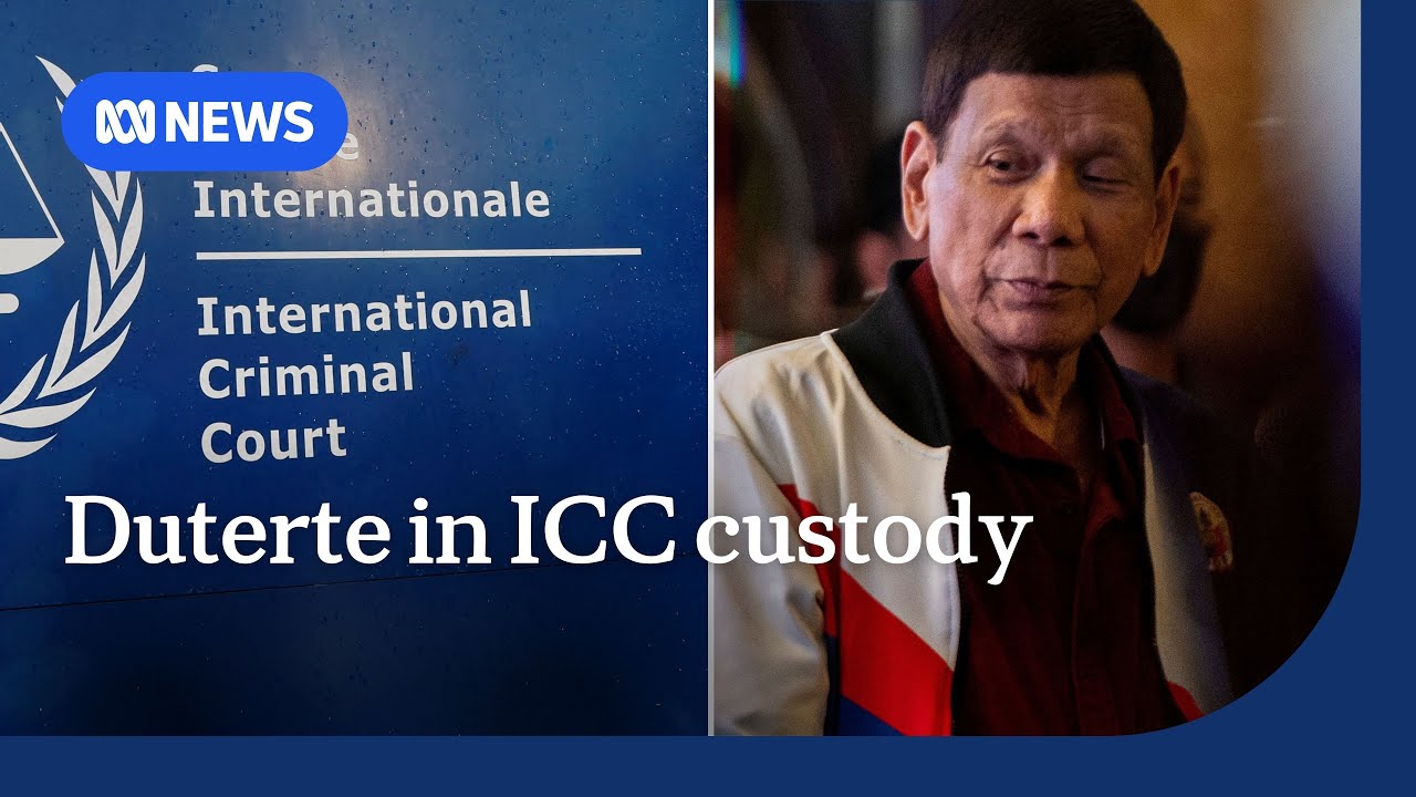 Rodrigo Duterte in ICC custody accused of crimes against humanity | ABC NEWS