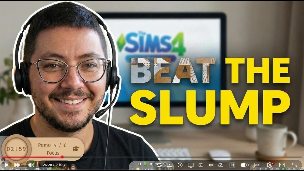 Focus and Body Doubling with The Sims 4 (20/15 Pomo)
