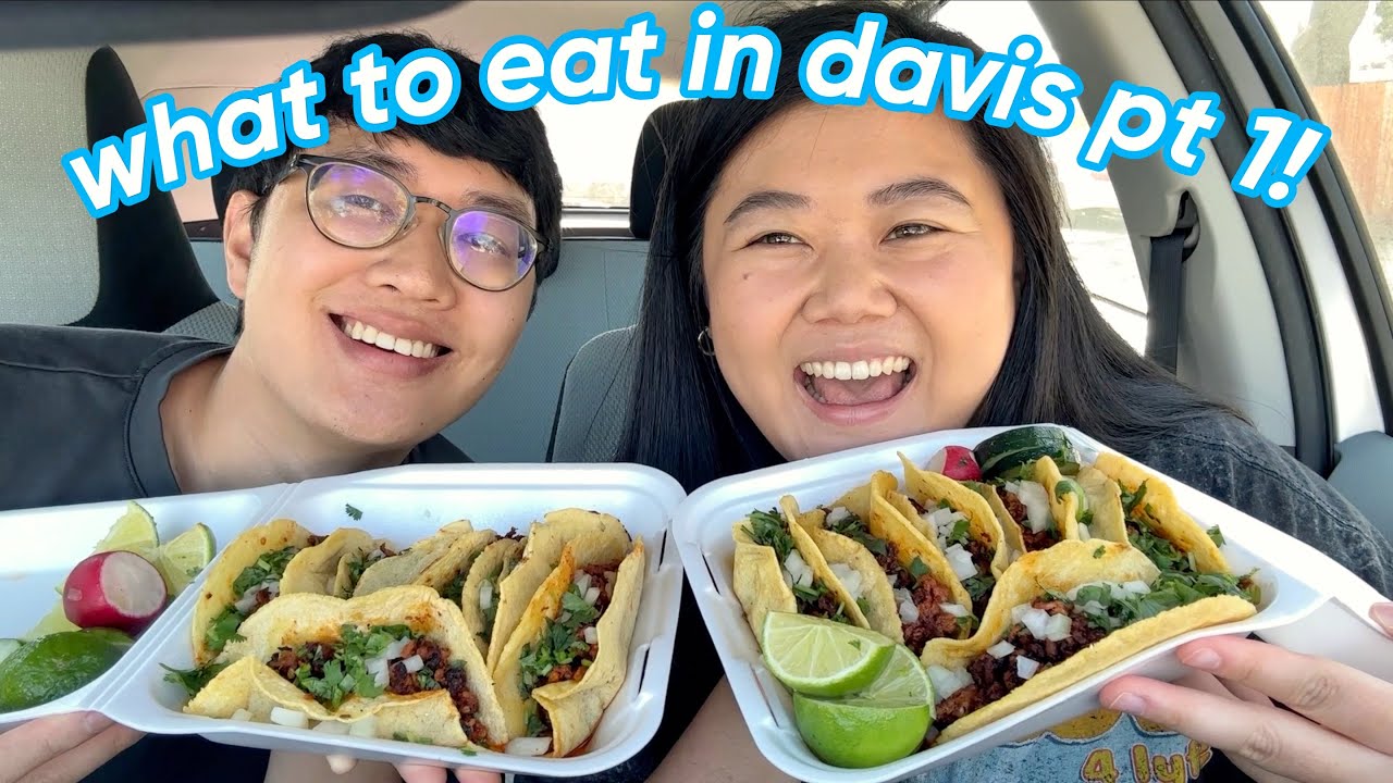 what to eat in davis part 1! 😋 🌮🧋🥟 (day 1 vlog)