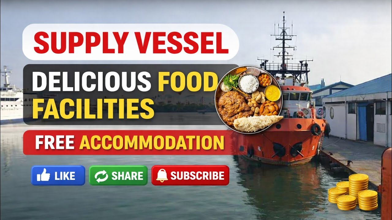 Supply Vessel Food and accommodation Facilities.