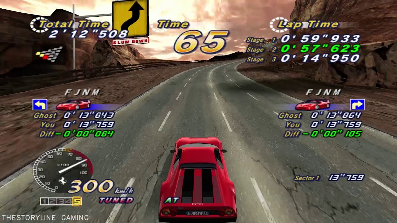 Outrun 2 SP - Time Attack Mode - Hard - Ferrari 512 BB