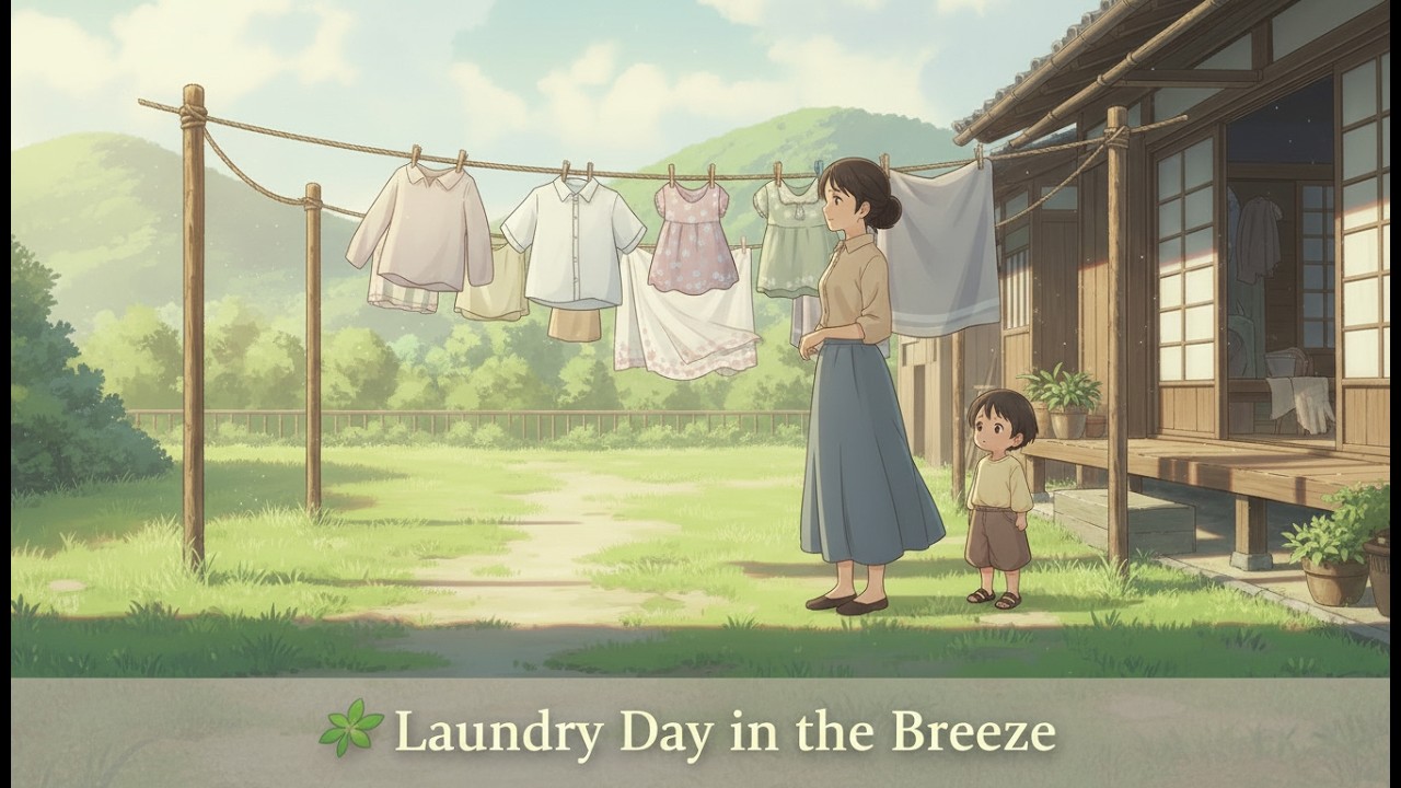 🌿 Laundry Day in the Breeze