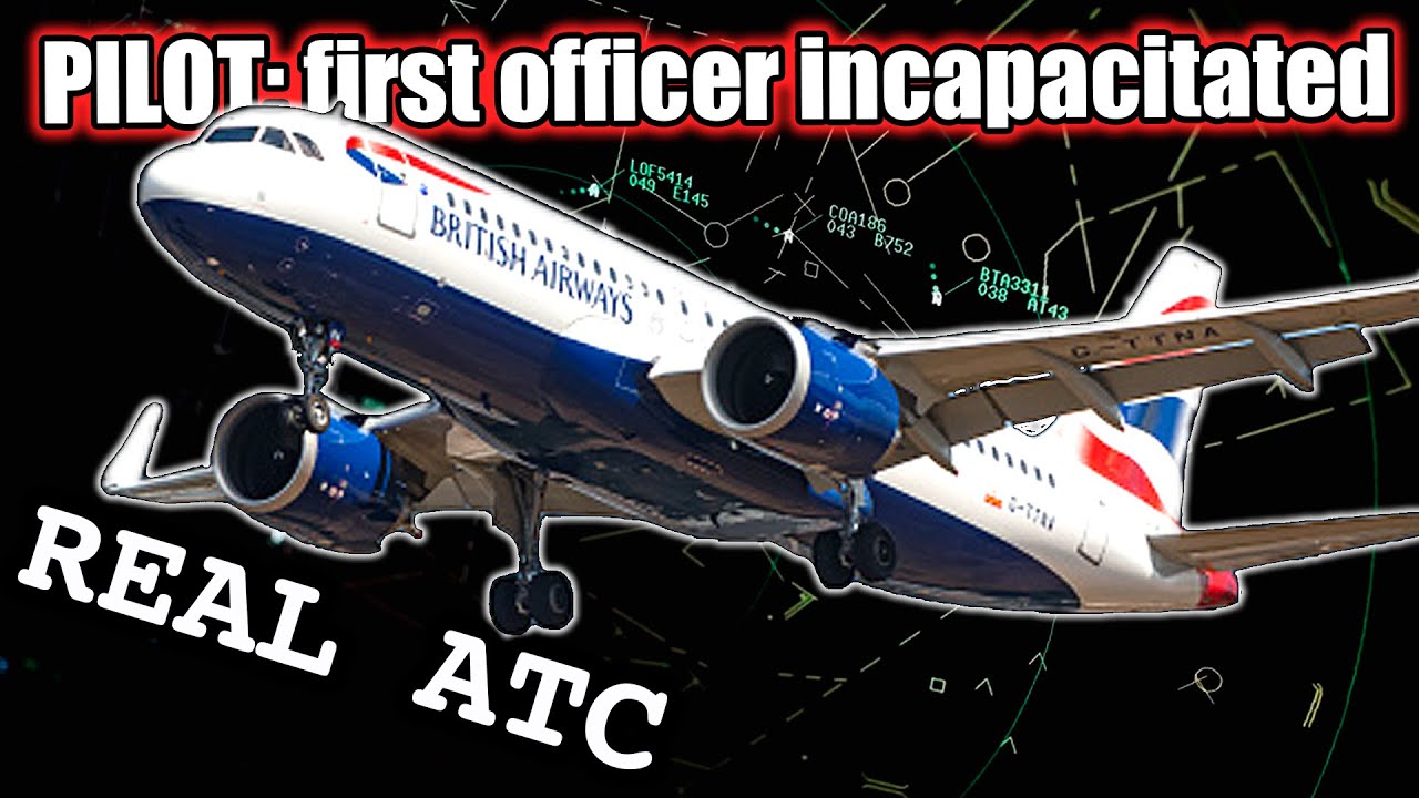 Emergency plane - Pilot INCAPACITATION. REAL ATC