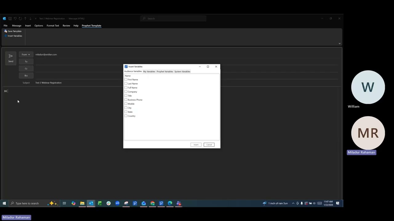 Webinar of the New Avid CRM and Avidian AI