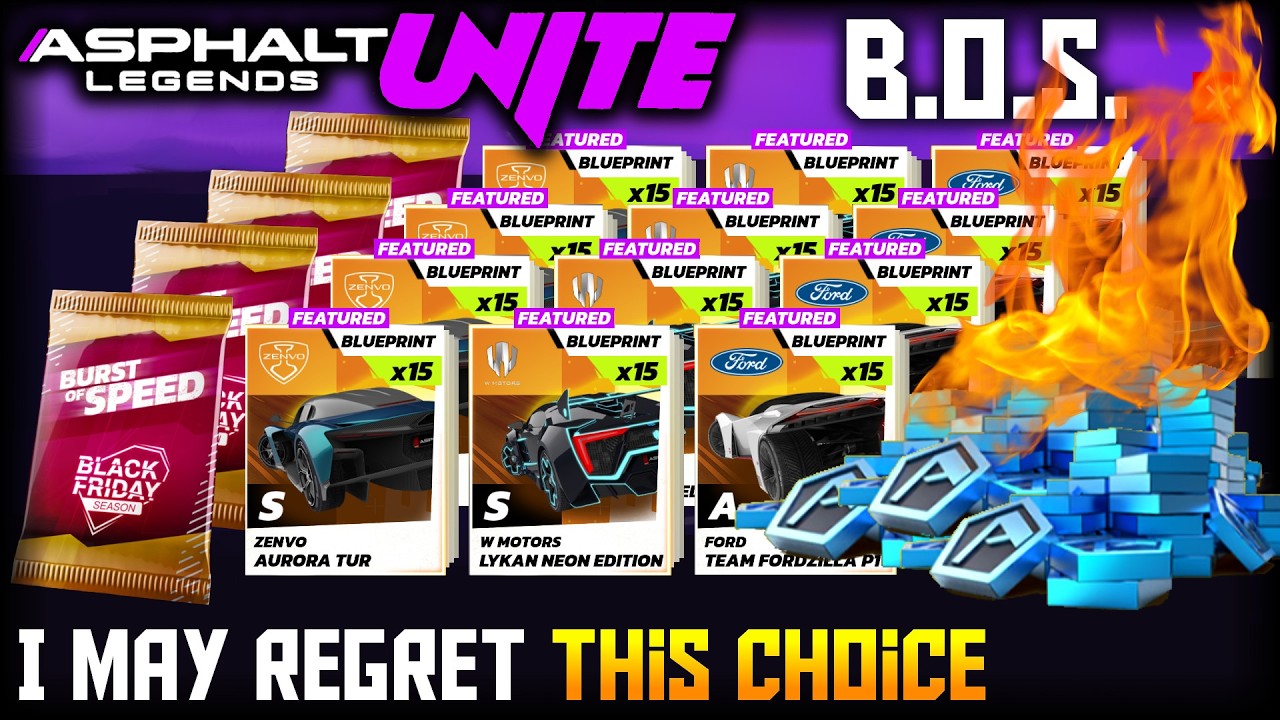Opening 260 Packs of Burst of Speed (Asphalt Legends Unite)