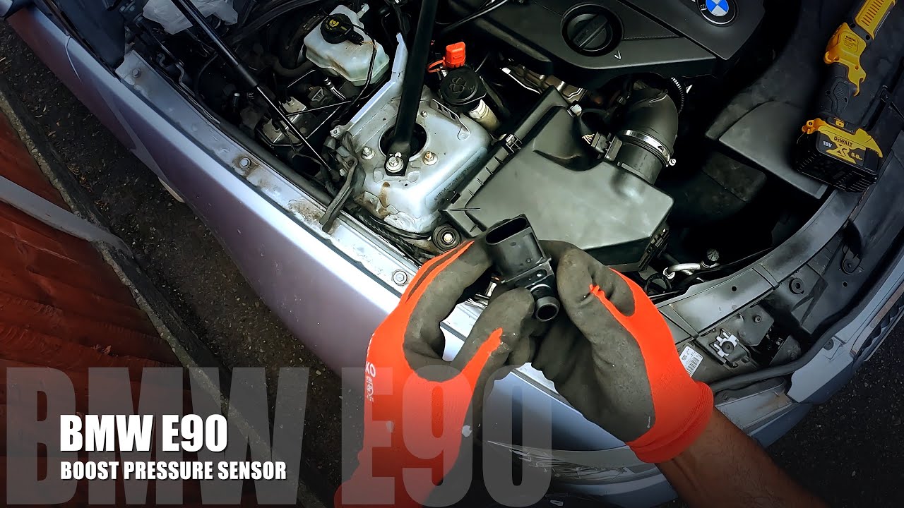 BMW 3-SERIES E90 BRAKE BOOST PRESSURE SENSOR LOCATION REMOVAL AND REPLACEMENT
