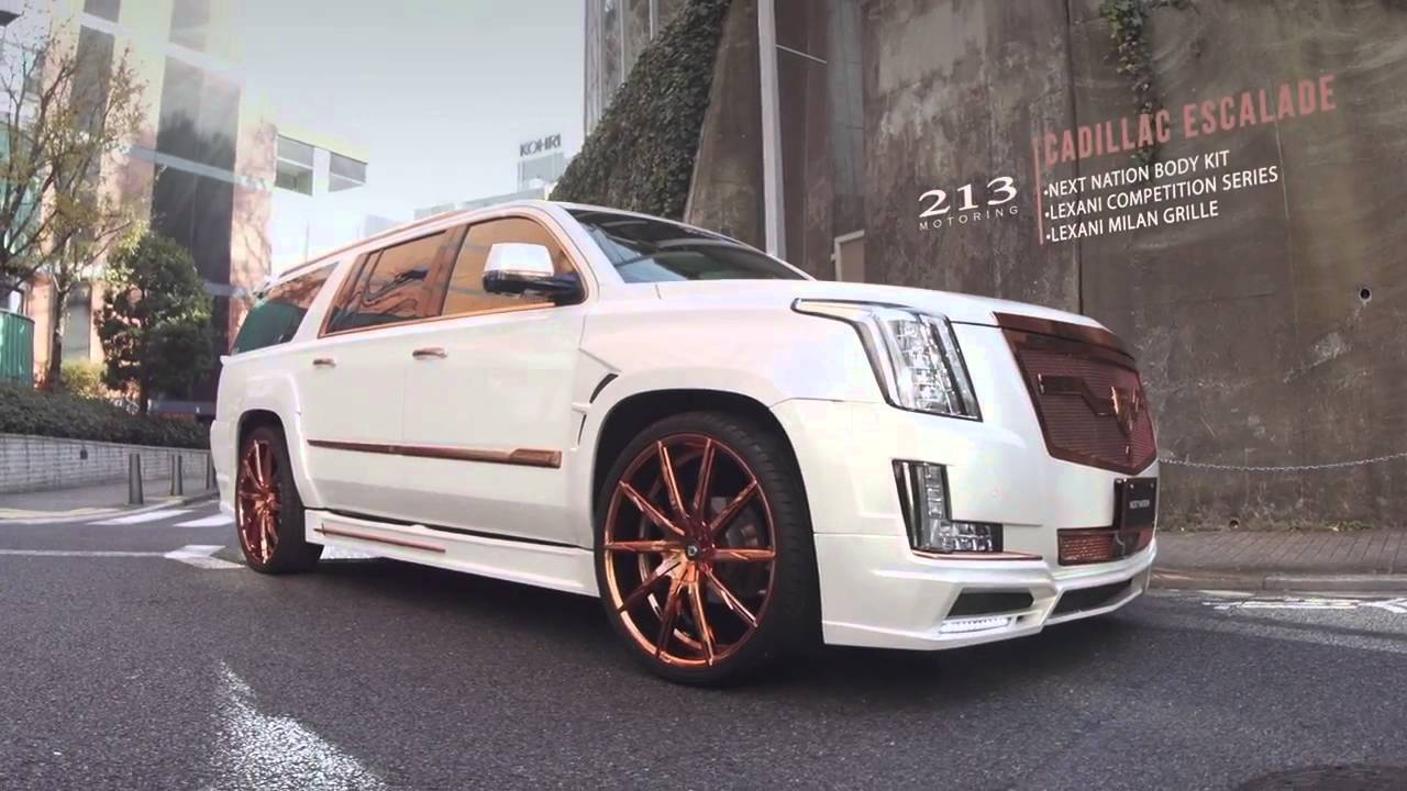 CALWING Cadillac Escalades on 26 Lexani Wheels   Japan Tour 2016 ｂｙCALWING　213MOTORING