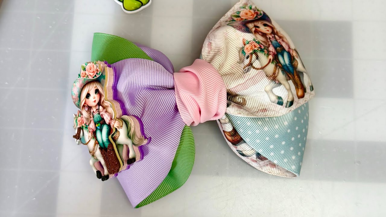 Moños / lazos con listón 7.5 cm🎀✨ al estilo Moños Tortuguita 
