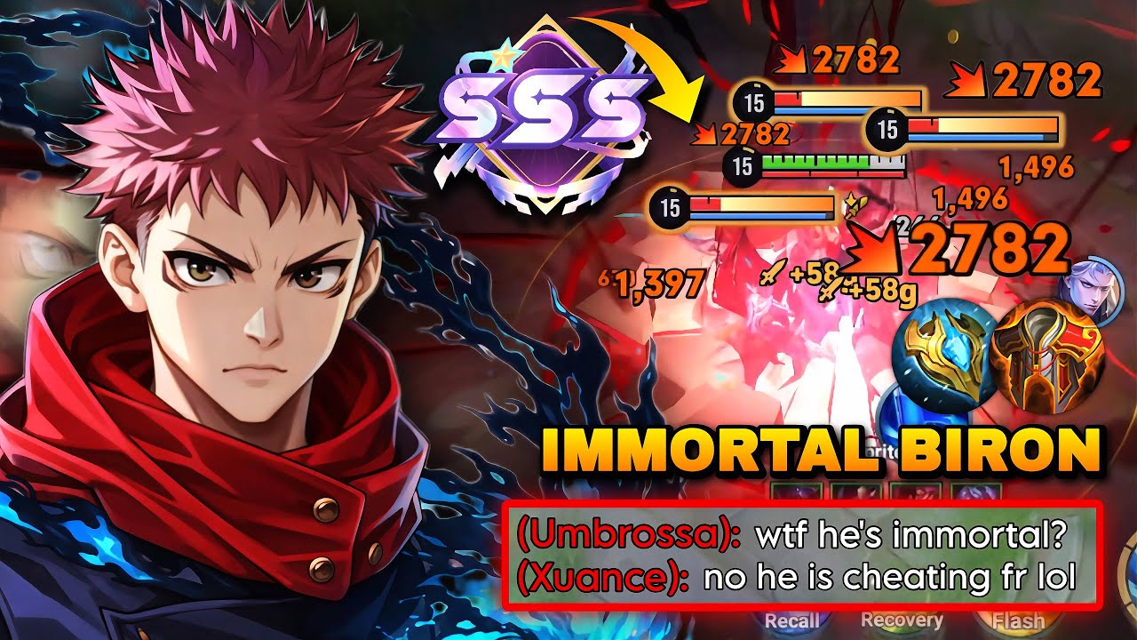 TOP 1 BIRON IMMORTAL BUILD THAT CAN TANK 5 ENEMIES WITHOUT A SWEAT! | HONOR OF KINGS