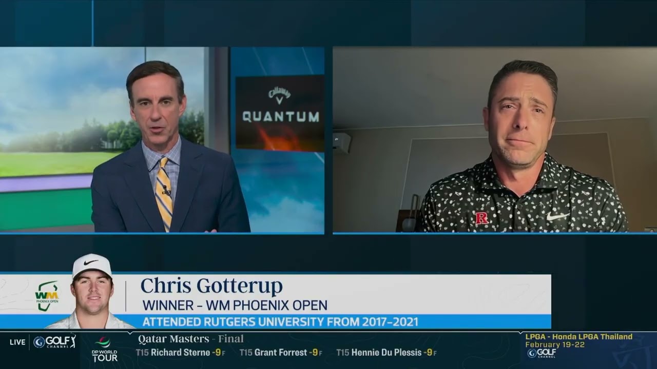 Rutgers Men's Golf Coach Rob Shutte Joins Golf Central to Talk Chris Gotterup