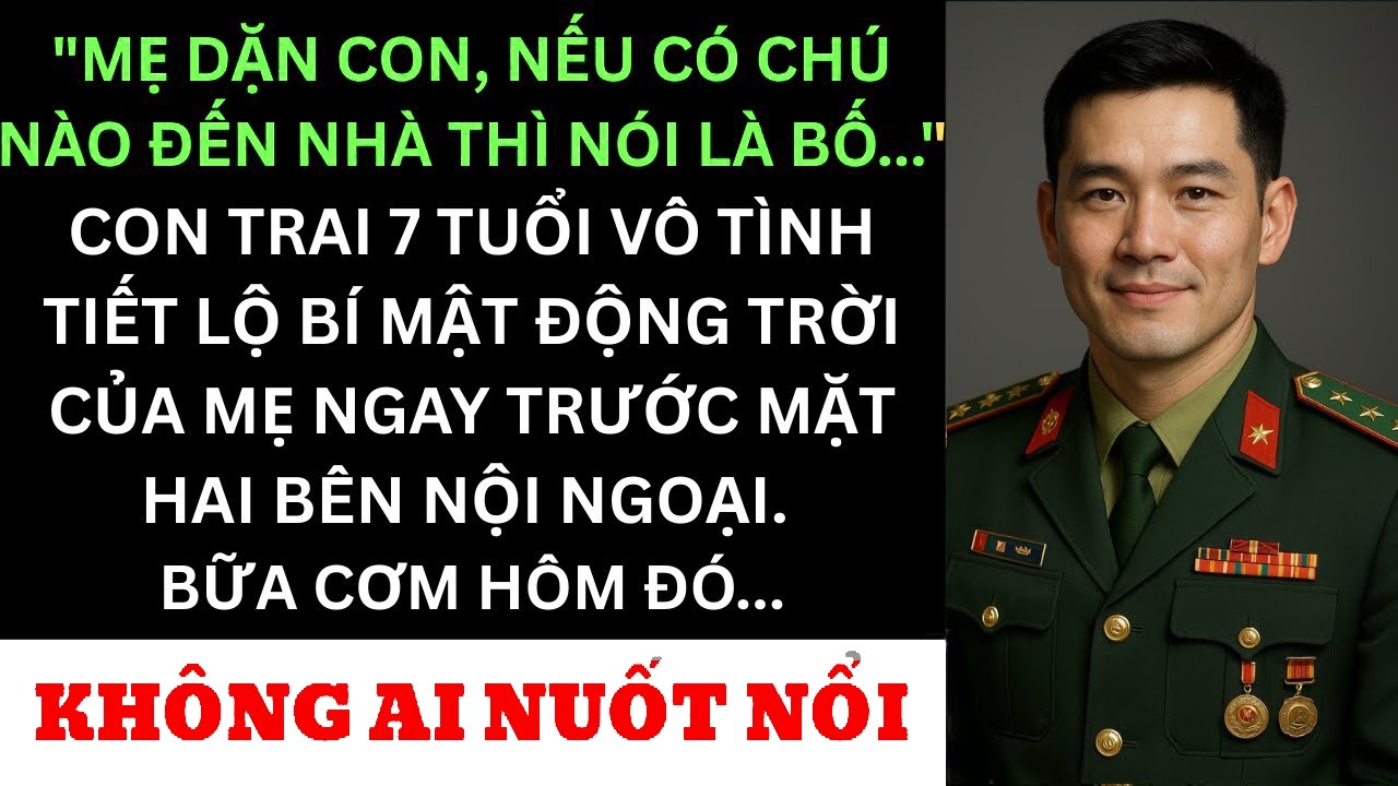 Vợ Tôi Dạy Con 7 Tuổi Nói Dối Để Che Giấu Nhân Tình — Cho Đến Bữa Cơm Gia Đình Hôm Đó