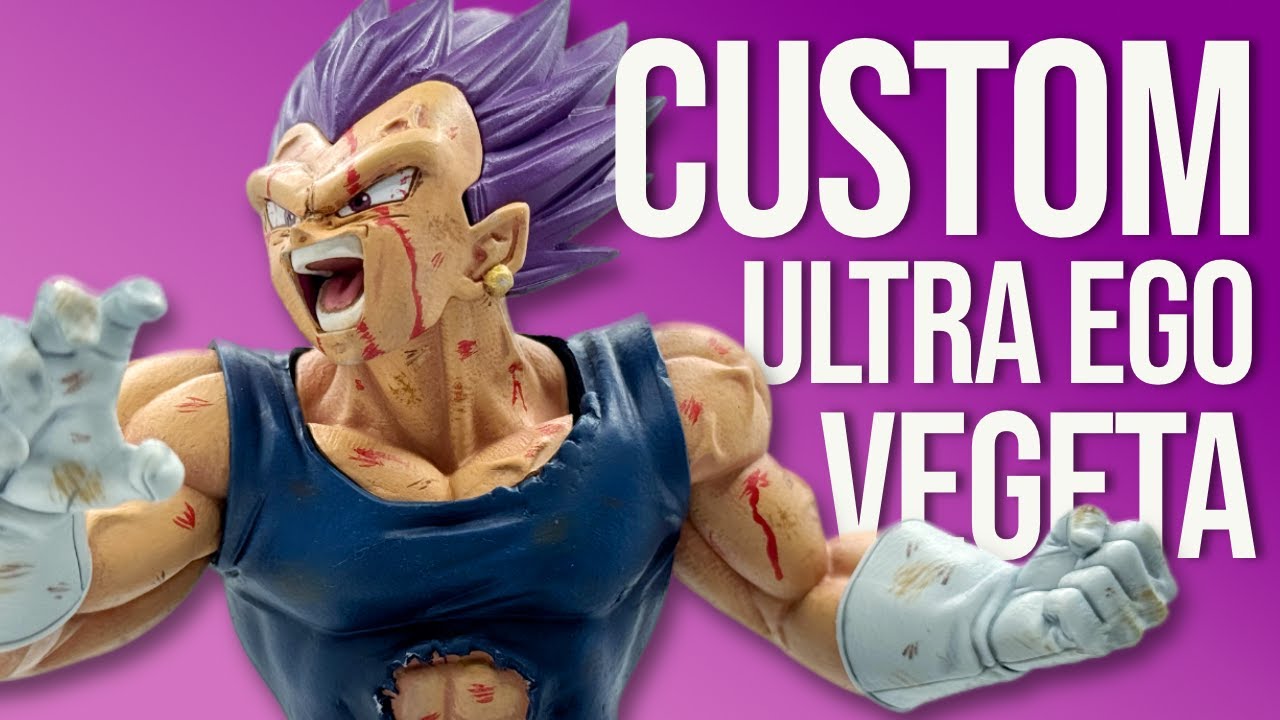 Я сделал свою собственную фигурку ULTRA EGO VEGETA! Переделал и перекрасил Маджина Вегету в новую...