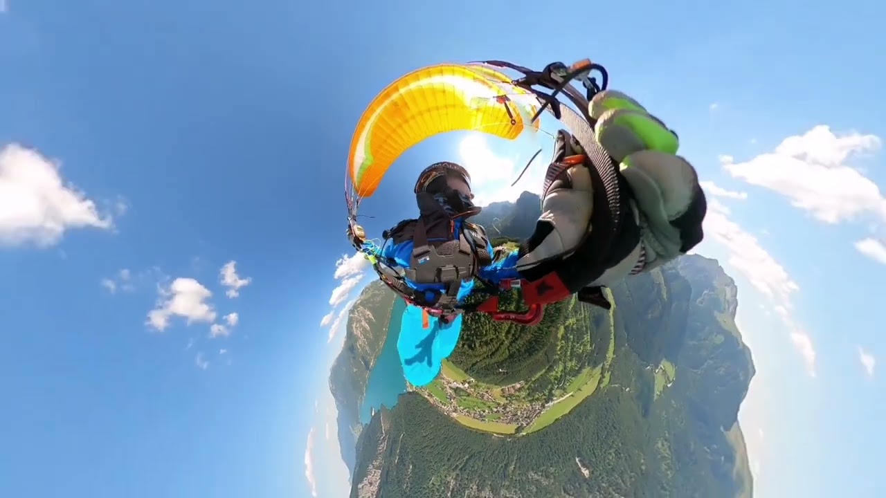 Hangsoaring am Achensee, vom Zwölferkopf Nordstart.