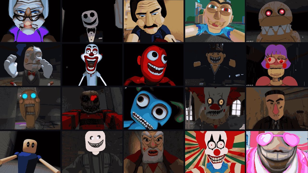 BETTY'S NURSERY 2, ESCAPE BABY BEBO, BILLY'S FINAL PAZZLE, KILLER CLOWN ESCAPE, ROBLOX JUMPSCARE'S