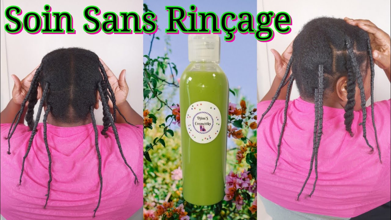 #113. DÉMÊLANT: Leave in conditionner maison. SOIN SANS RINÇAGE. Crème hydratante pousse + coiffure