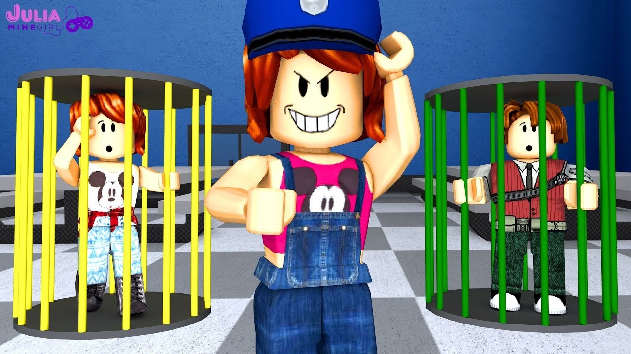 Roblox - POLÍCIA VS PRISIONEIROS EM FAMÍLIA (Prison Tag)