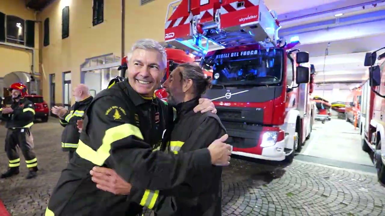 Saluto al Vigile del Fuoco Raffaele Mangone