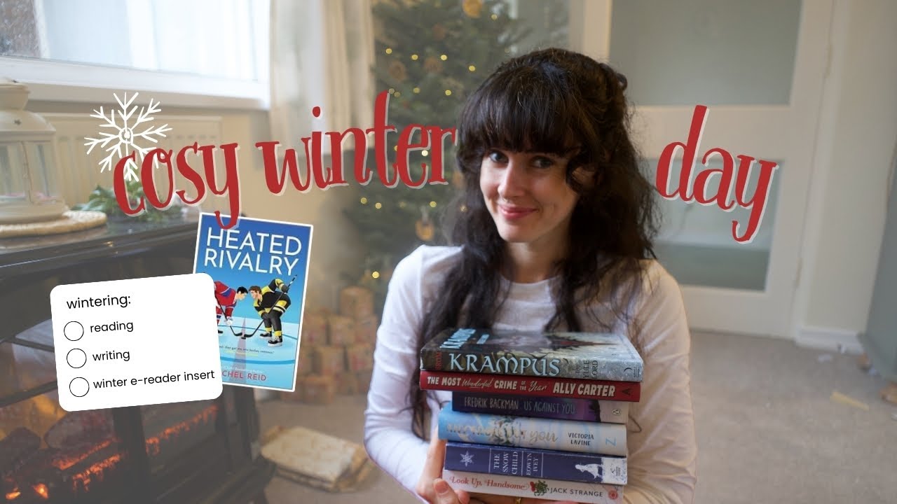 spend a cosy winter day with me (reading Heated Rivalry 🏒💕 + doing cosy hobbies 📚) *bookmas day 9*
