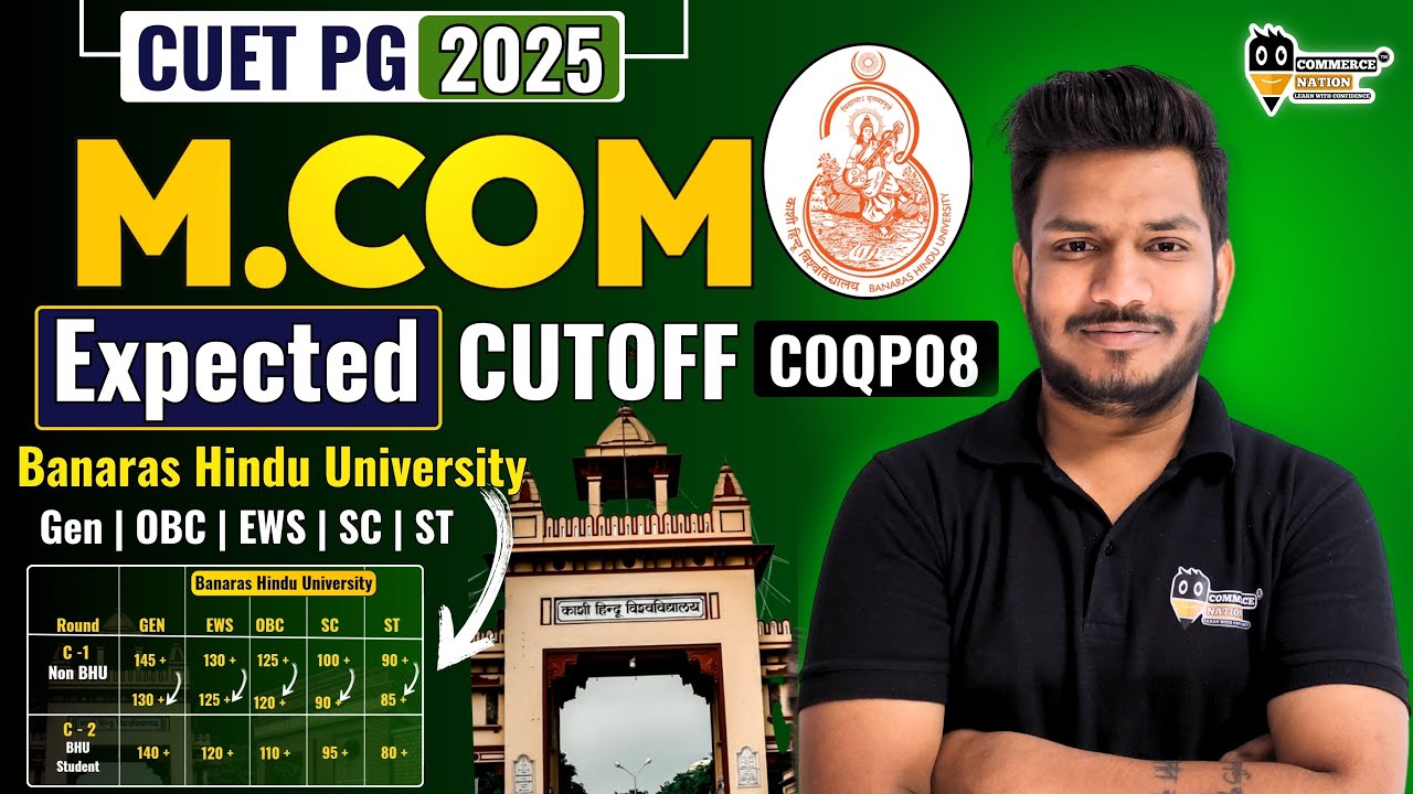 CUET PG BHU M.COM CUTOFF Analysis 2025 | bhu mcom expected cutoff 2025 | bhu mcom cutoff 2025