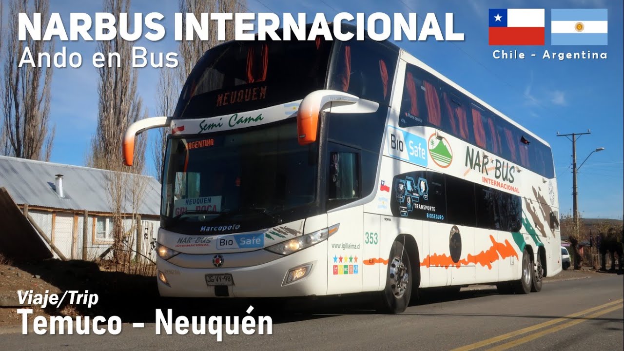 Поездка TEMUCO NEUQUEN на NARBUS INTERNATIONAL 353, автобус Marcopolo G7 Scania JGVY98