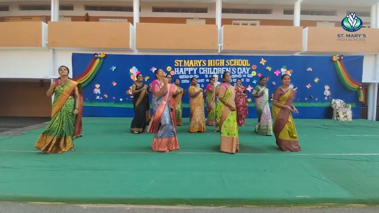 Teachers performance on Children's day - Part 2 | St. Mary's High School, Hyd Rd, Jangoan