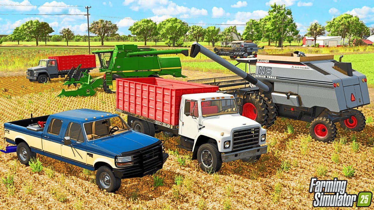 We used THREE COMBINES for a RECORD YIELD | Farming Simulator 25