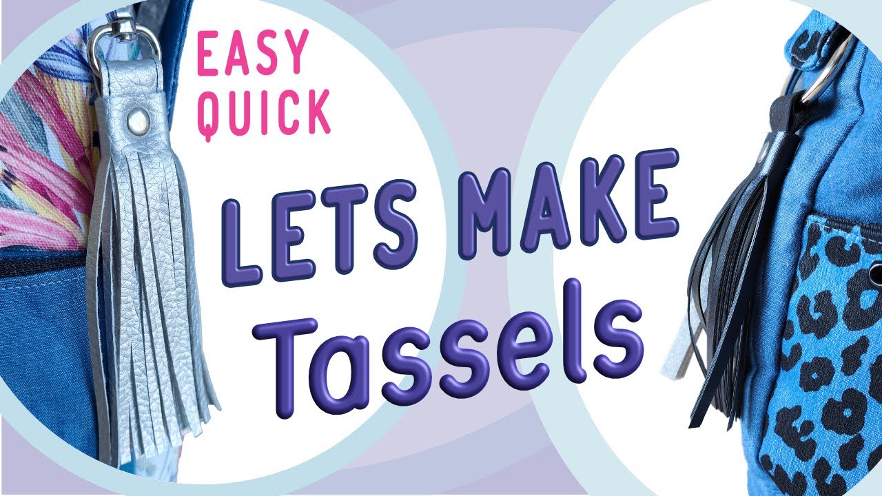 Quick, Easy, DIY bag tassel, great seller, HTV hack included 🎉