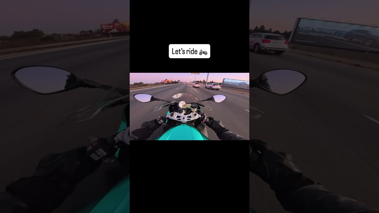 Pushing limits respectfully #motorcycle #highwayride #speed