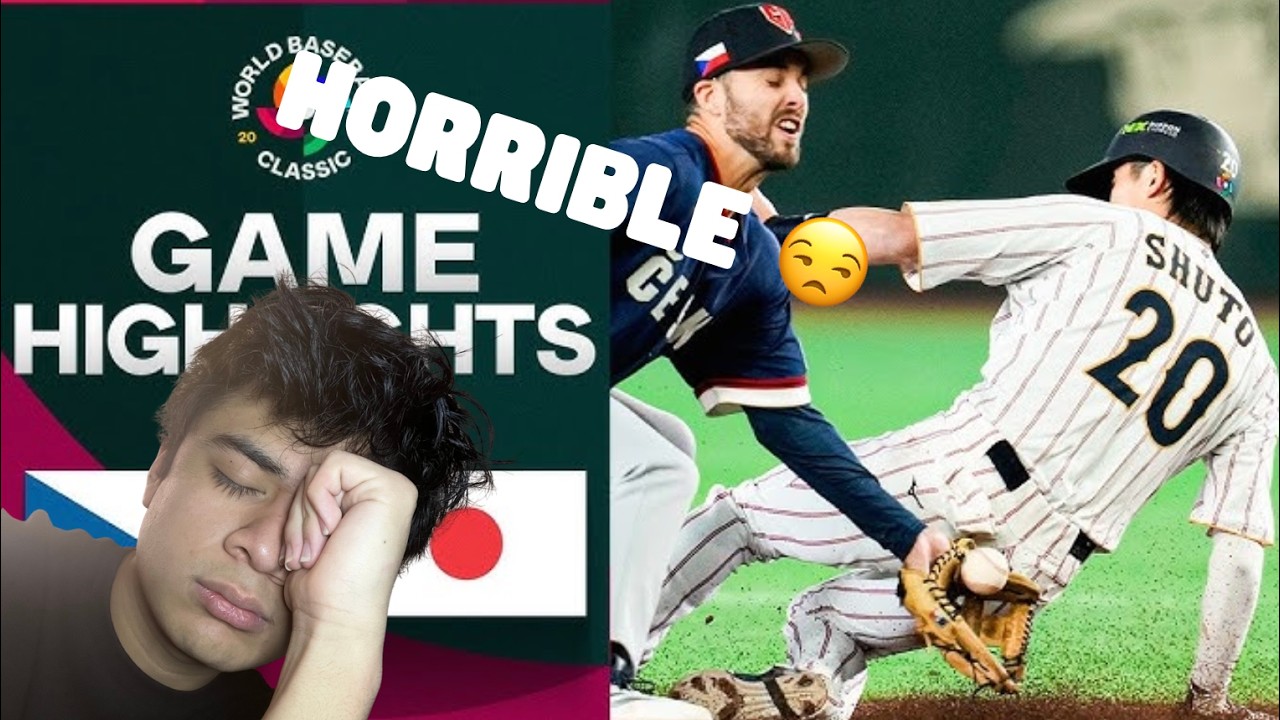 TRASH!! 🗑 Reacting to Czech Rebublic vs Japan WBC highlights!!