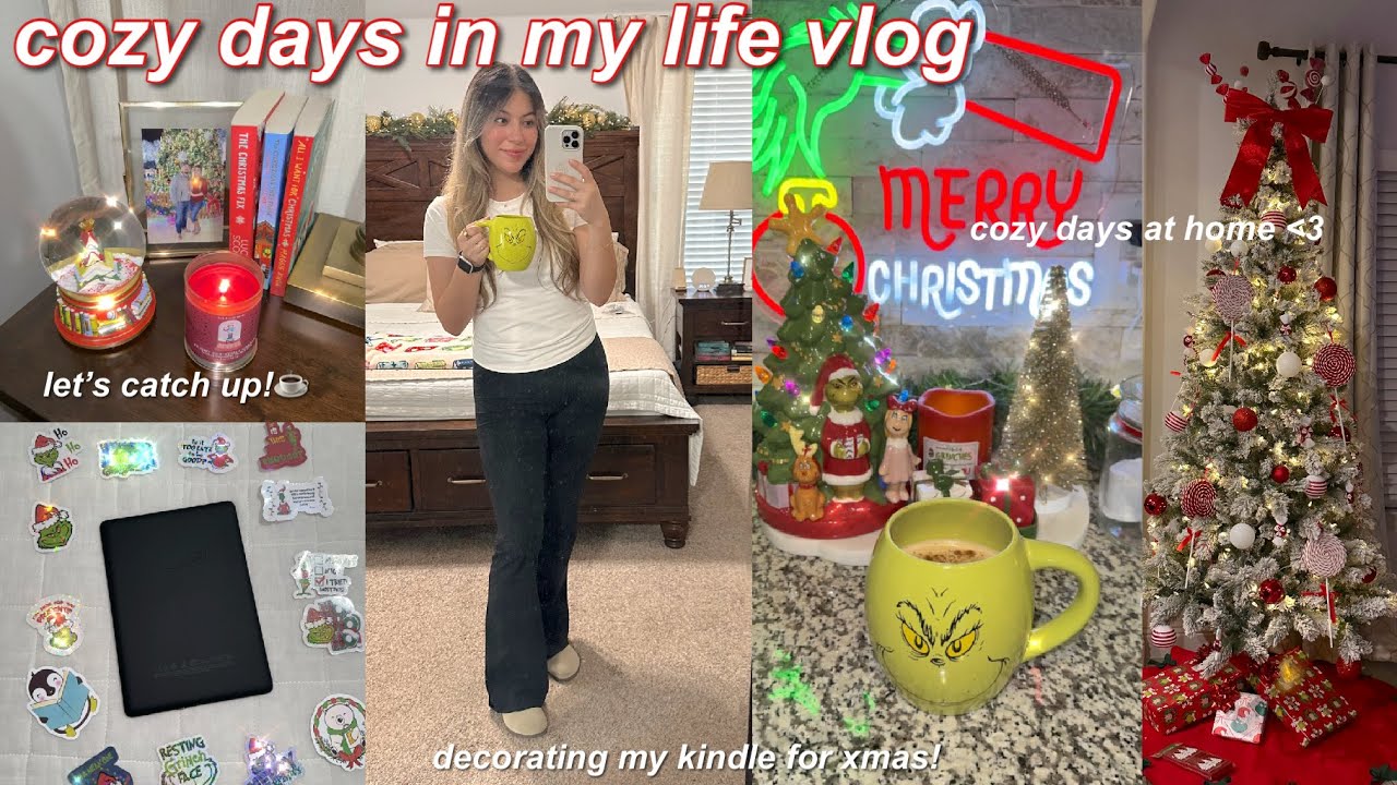 уютные дни дома VLOG🎄🧸☕️ болтливый видеоблог, украшение моего Kindle к Рождеству♥️ и завершение ч...